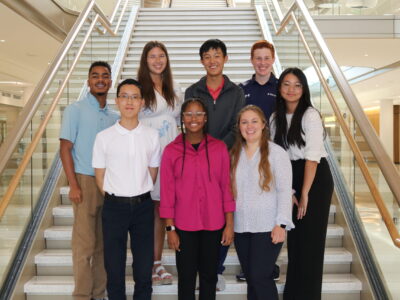 Eight First Tee participants, members of the 2023 Participant Advisory Council