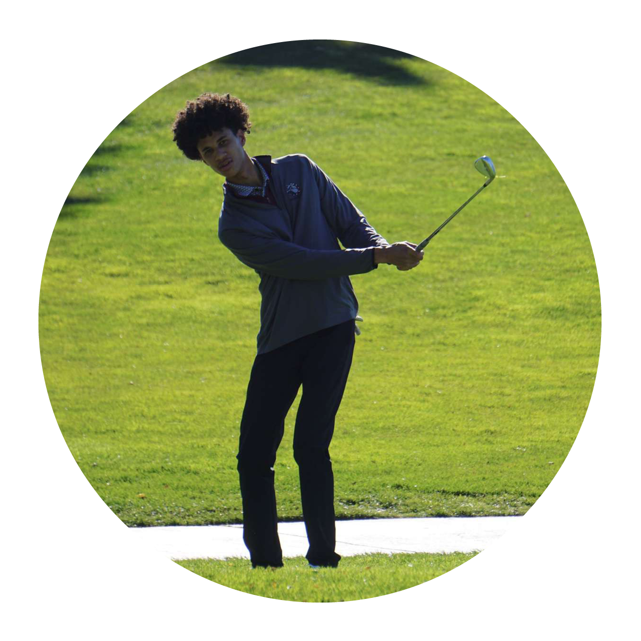 Jay Briggs Jr playing golf