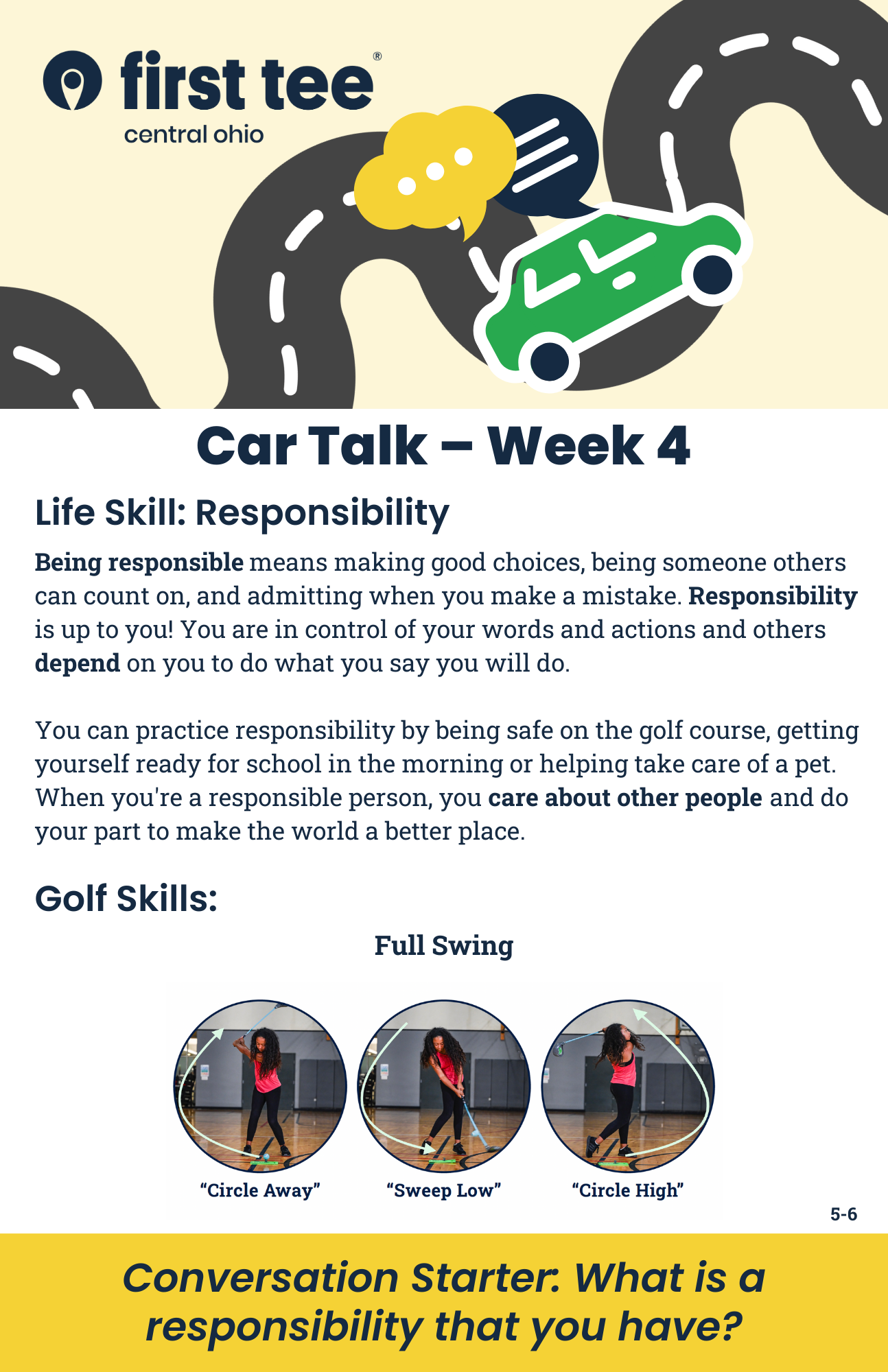 Car Talk - First Tee - Central Ohio